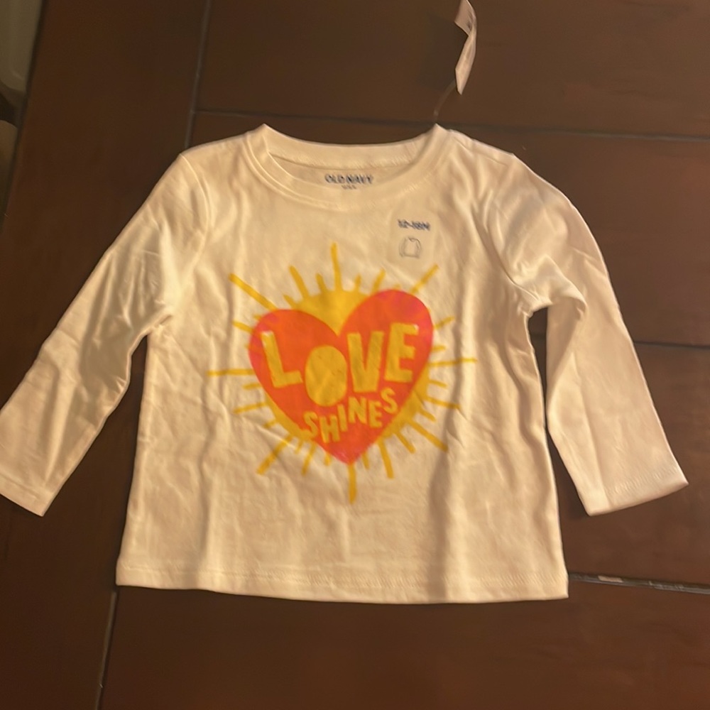 Three girls Old Navy 12-18 mos long sleeve shirts - Picture 2 of 7